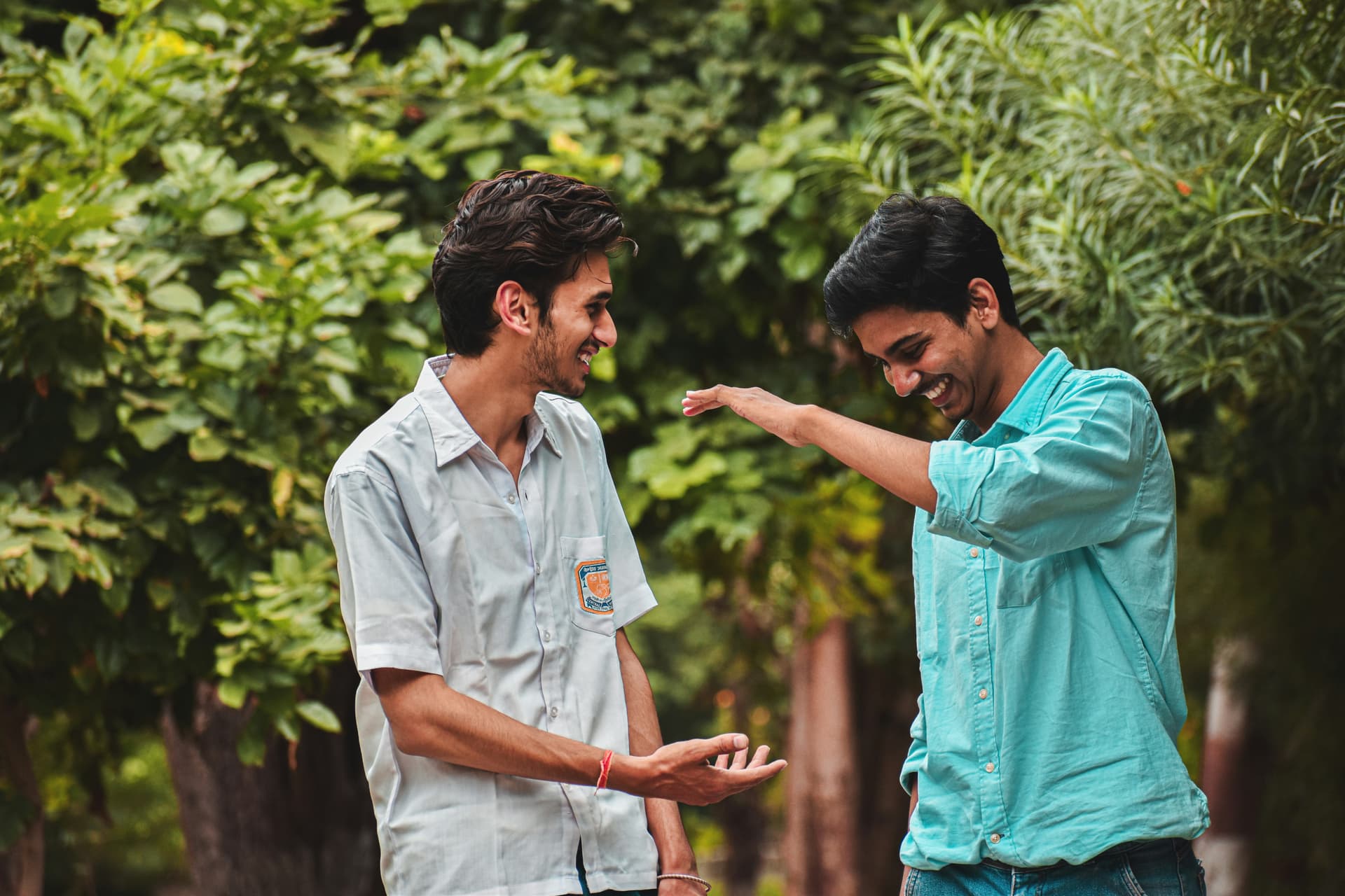 friends handshaking